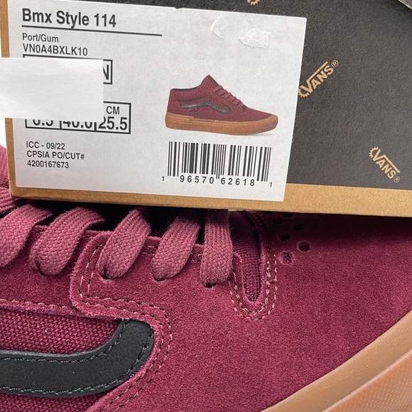Vans WMNS Bmx Style 114
Port/Gum
VN0A4BXLK10
Sneakersrra - Picture 16 of 16